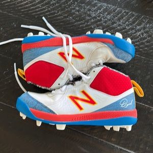 Kids new balance David sunflower seed baseball cleats boys size 2